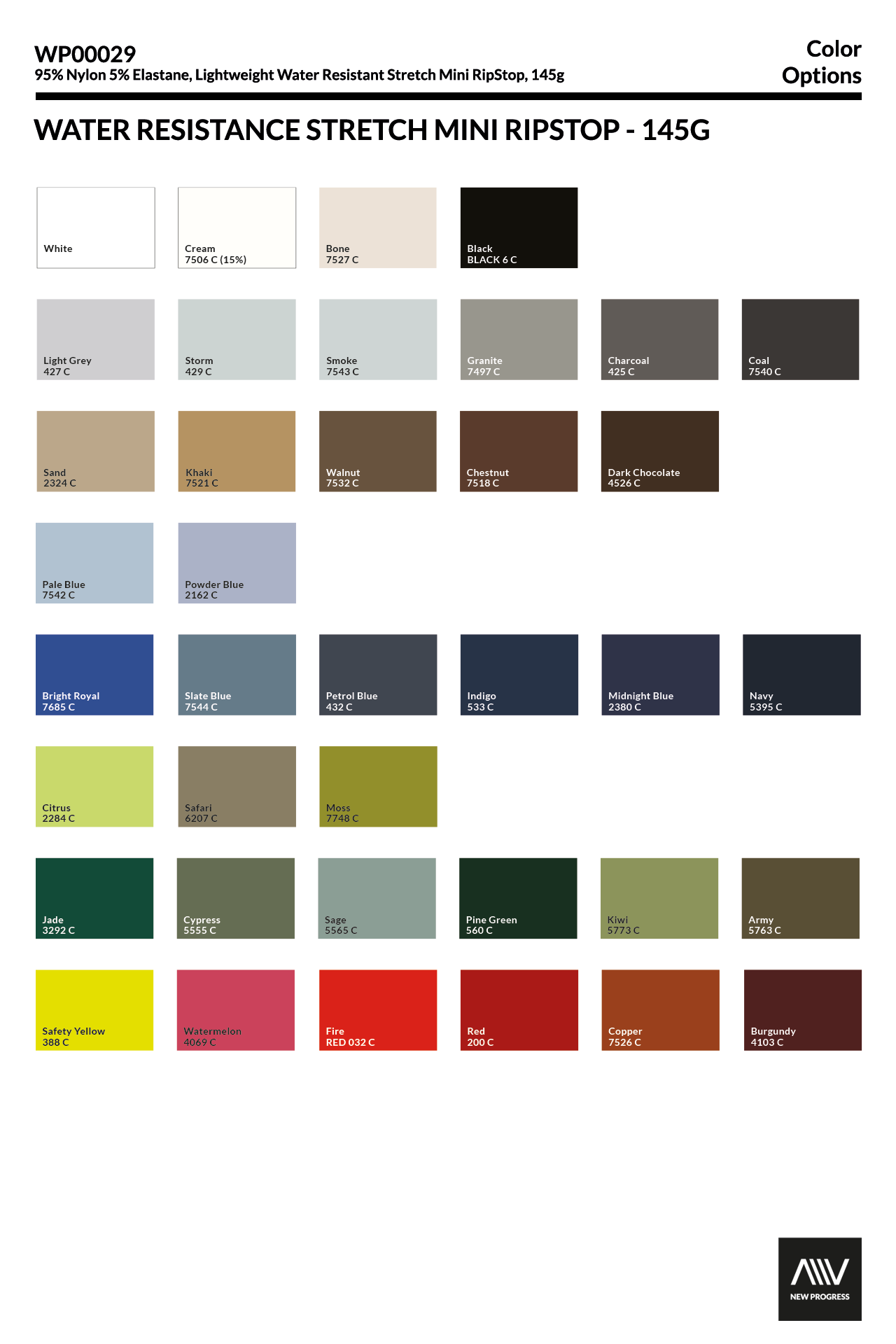 WNS0009 - WATER REPELLENT STRETCH MINI RIPSTOP - 155G