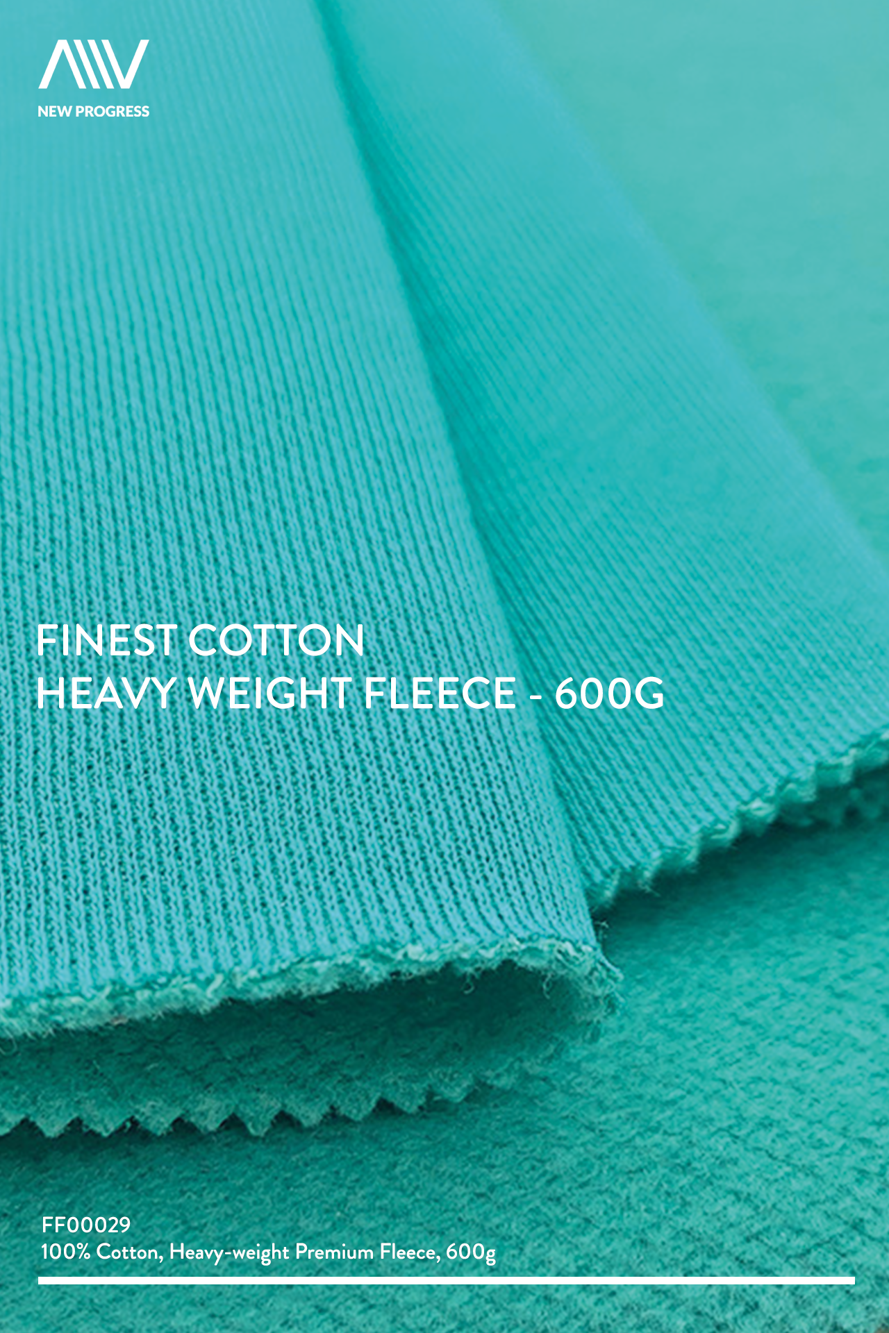 FF00029 - FINEST COTTON HEAVY WEIGHT FLEECE - 600G
