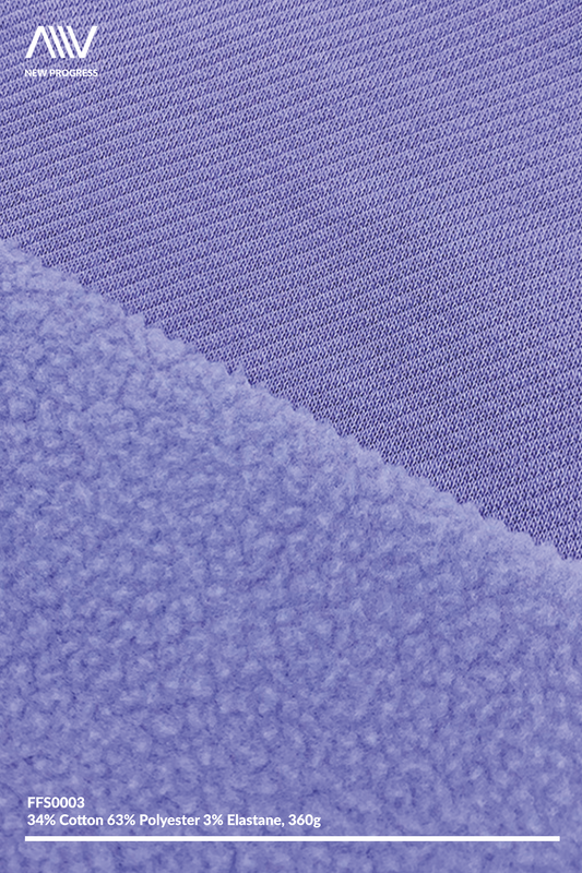 FFS0003 - Heavyweight Stretch Cotton Twill Polar Fleece - 360G