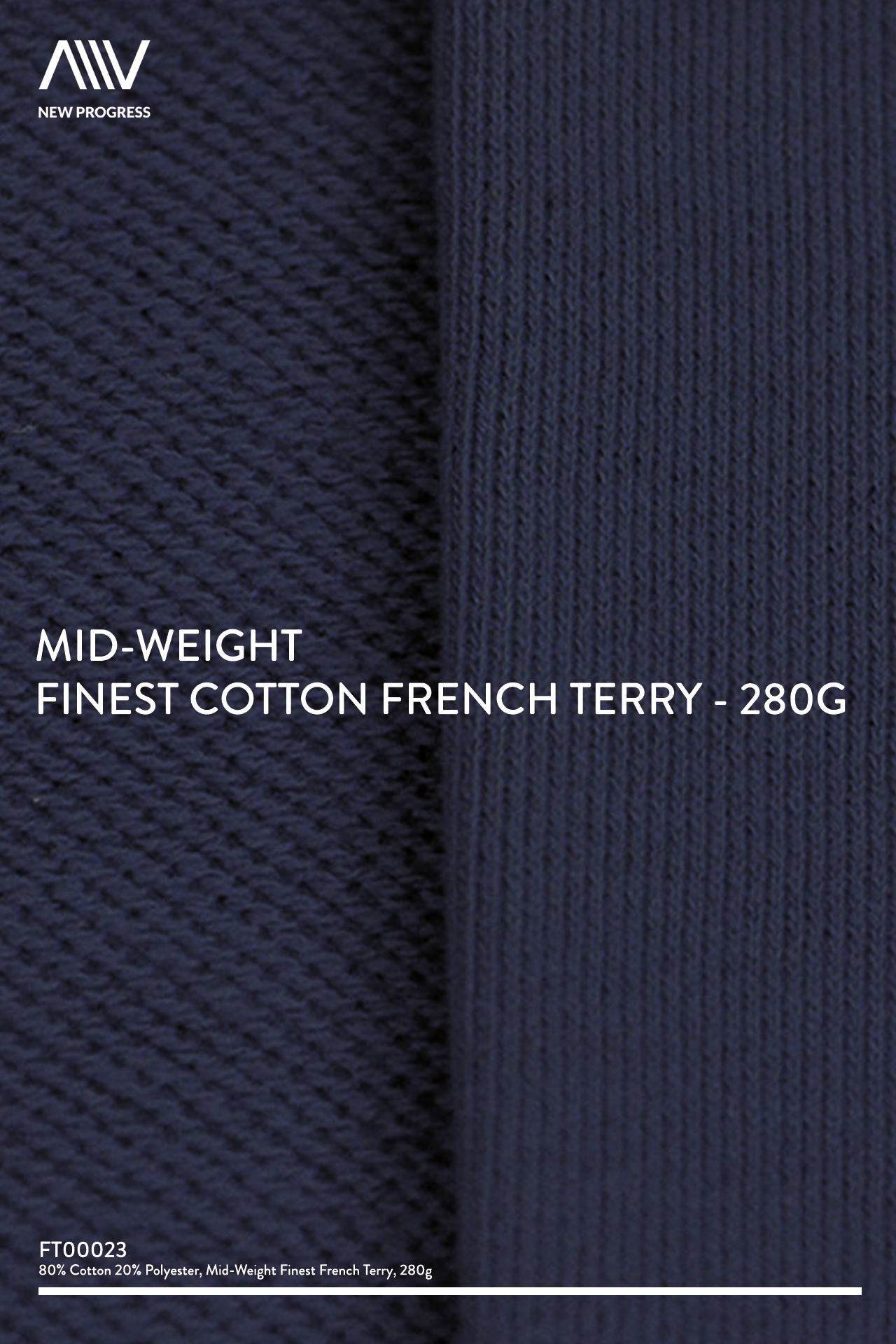 FT00023 - MID-WEIGHT FINEST COTTON FRENCH TERRY - 280G