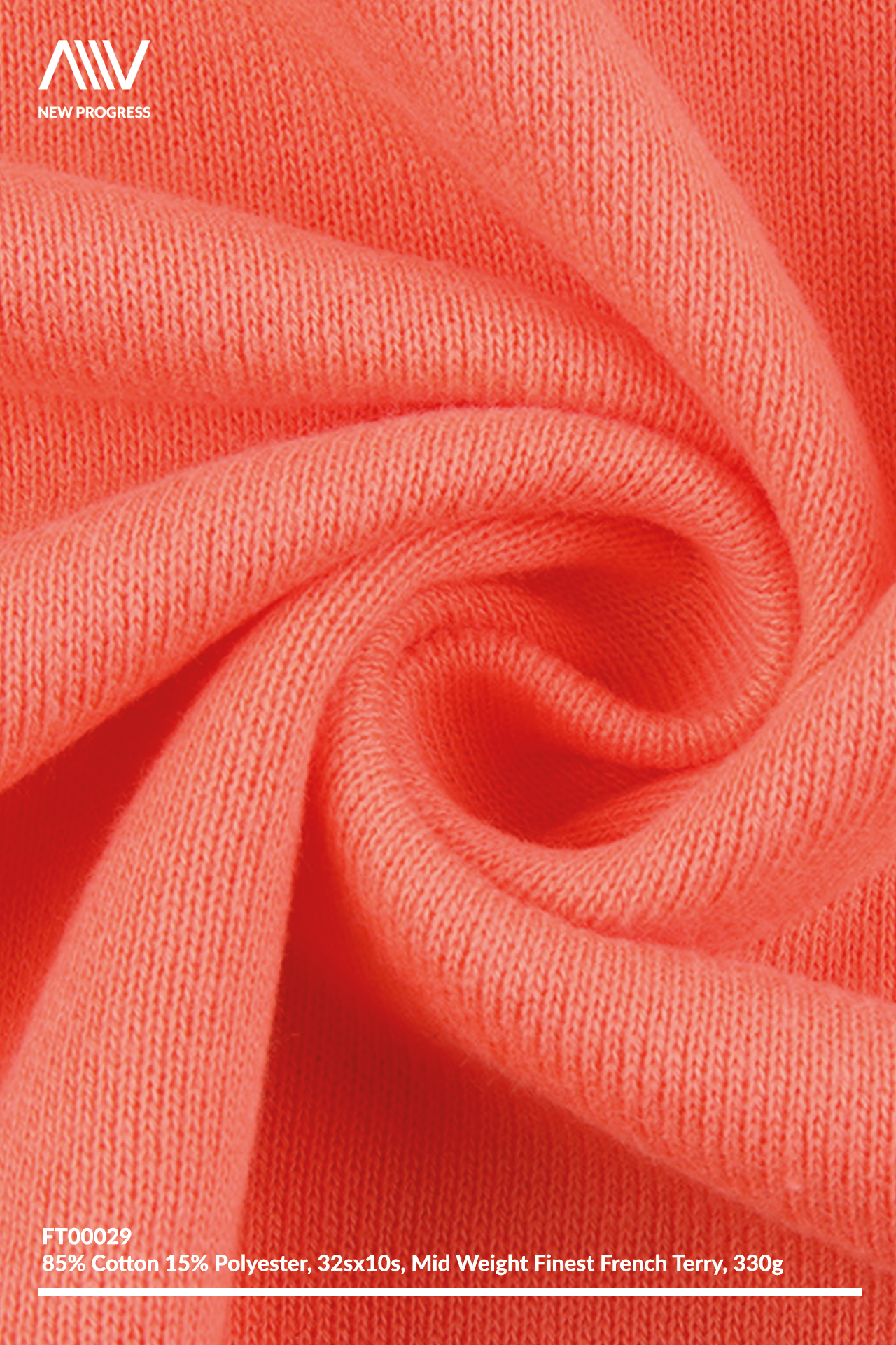 FT00029 - 32S×10S FINEST COTTON MID WEIGHT FRENCH TERRY - 330G