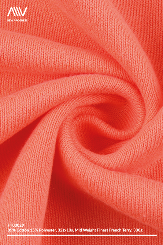 FT00029 - 32S×10S FINEST COTTON MID WEIGHT FRENCH TERRY - 330G