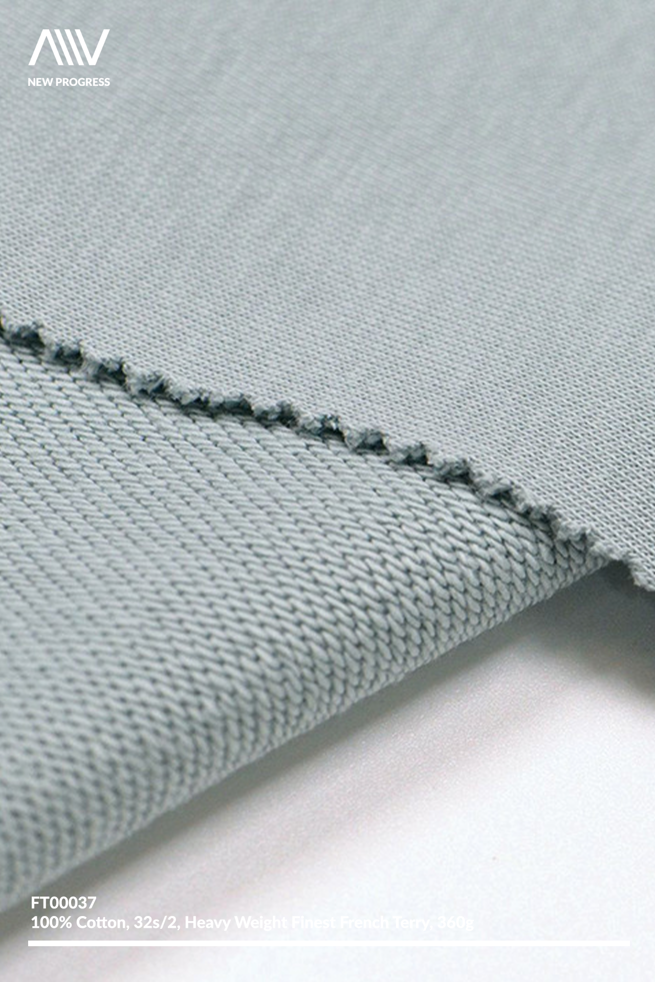 FT00037 - 32S/2 FINEST COTTON HEAVY WEIGHT FRENCH TERRY - 360G