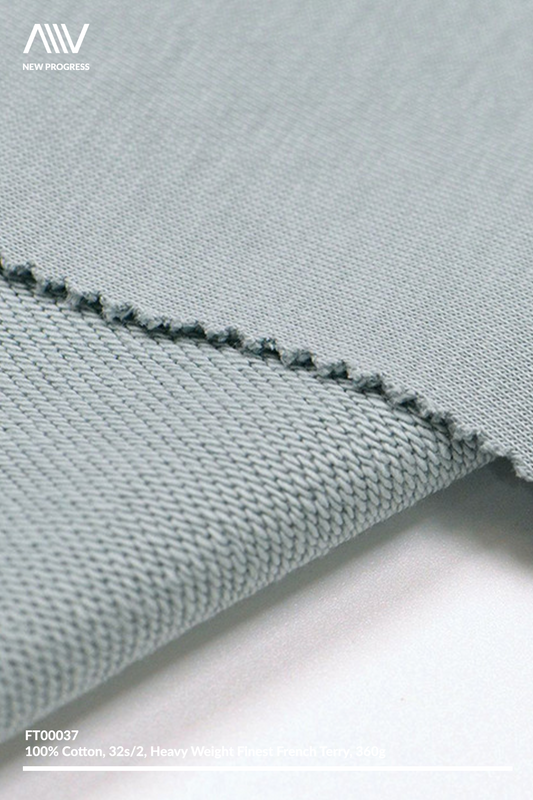 FT00037 - 32S/2 FINEST COTTON HEAVY WEIGHT FRENCH TERRY - 360G