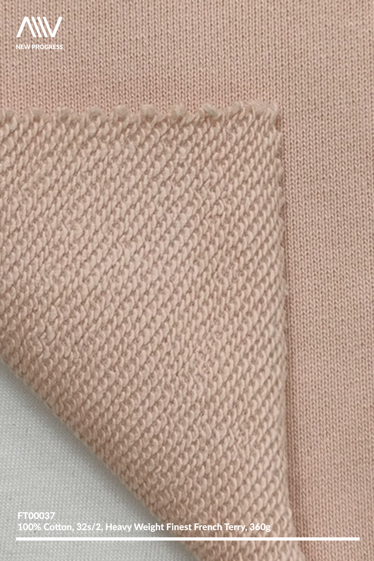 FT00037 - 32S/2 FINEST COTTON HEAVY WEIGHT FRENCH TERRY - 360G