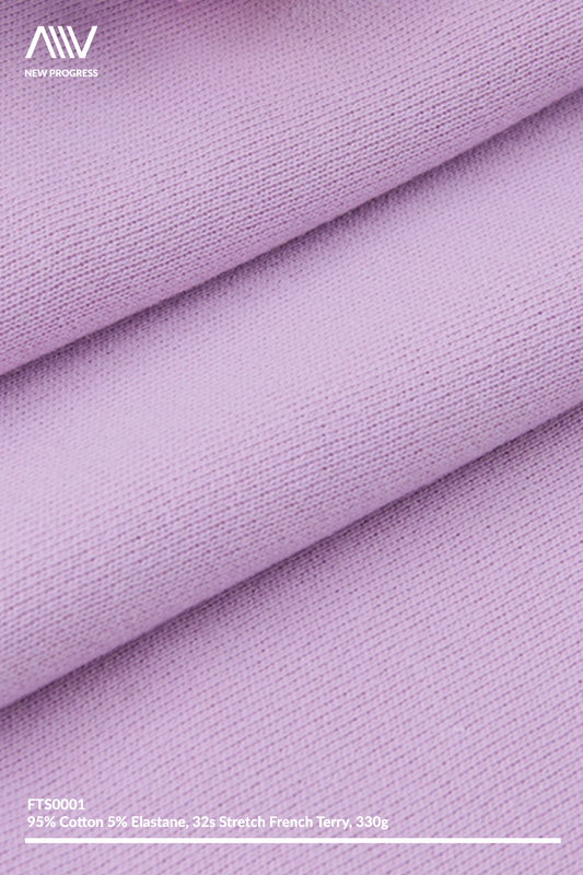 FTS0001 - ULTRA SOFT MIDWEIGHT 32S COTTON STRETCH FRENCH TERRY - 330G