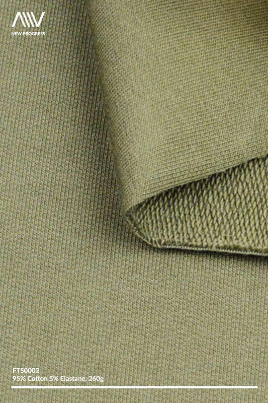 FTS0002 - Ultra Soft Brushed Cotton Stretch French Terry - 260G