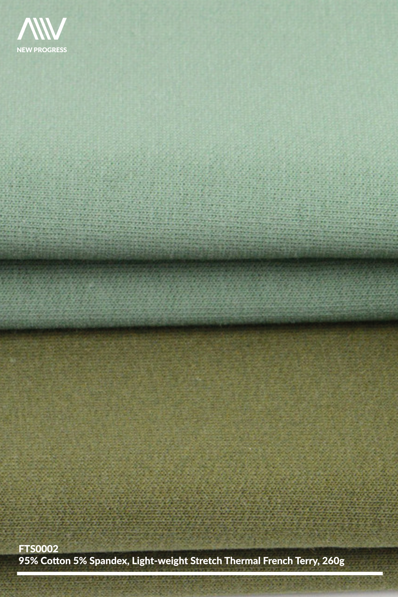 FTS0002 - ULTRA SOFT LIGHTWEIGHT COTTON STRETCH FRENCH TERRY - 260G