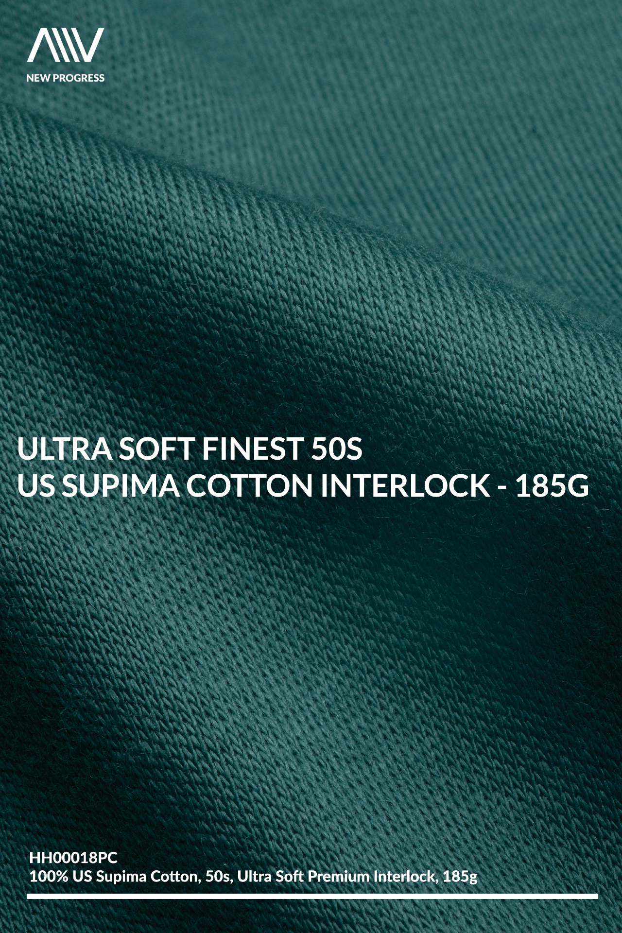 HH00018PC - ULTRA SOFT FINEST 50S US SUPIMA COTTON INTERLOCK - 185G