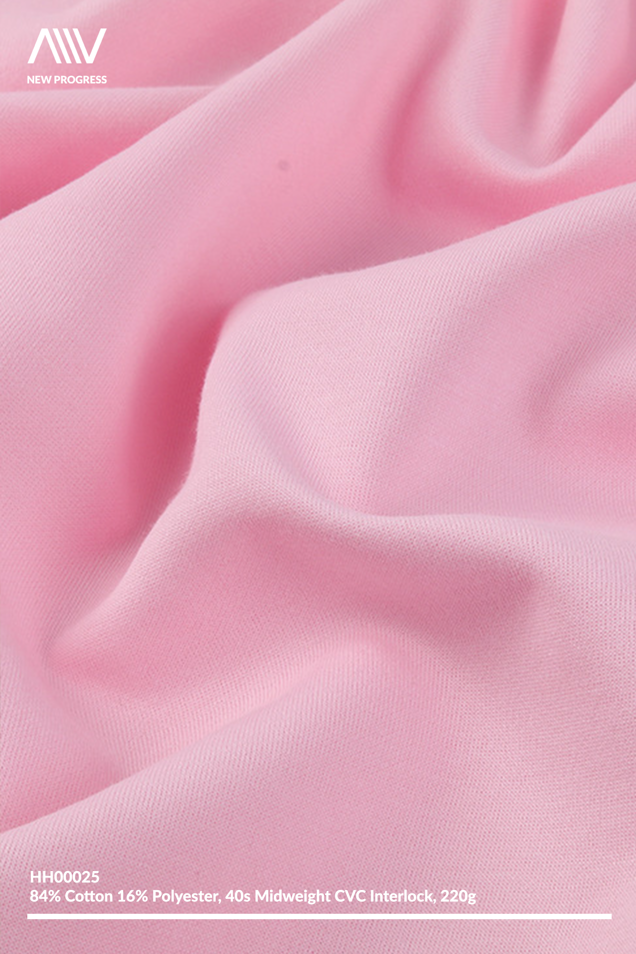 HH00025 - ULTRA SOFT MIDWEIGHT 40S CVC COTTON BLEND INTERLOCK - 220G