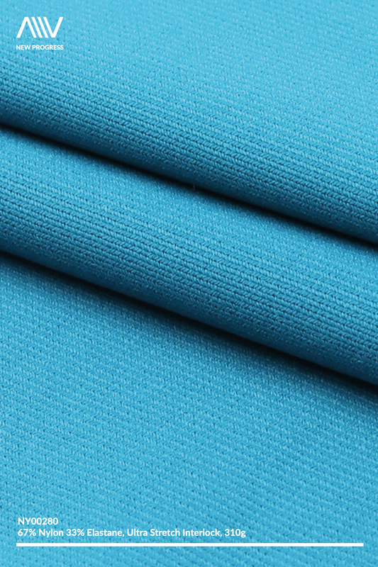 NY00280 - ULTRA 4 WAY STRETCH HEAVY WEIGHT NYLON INTERLOCK - 310G