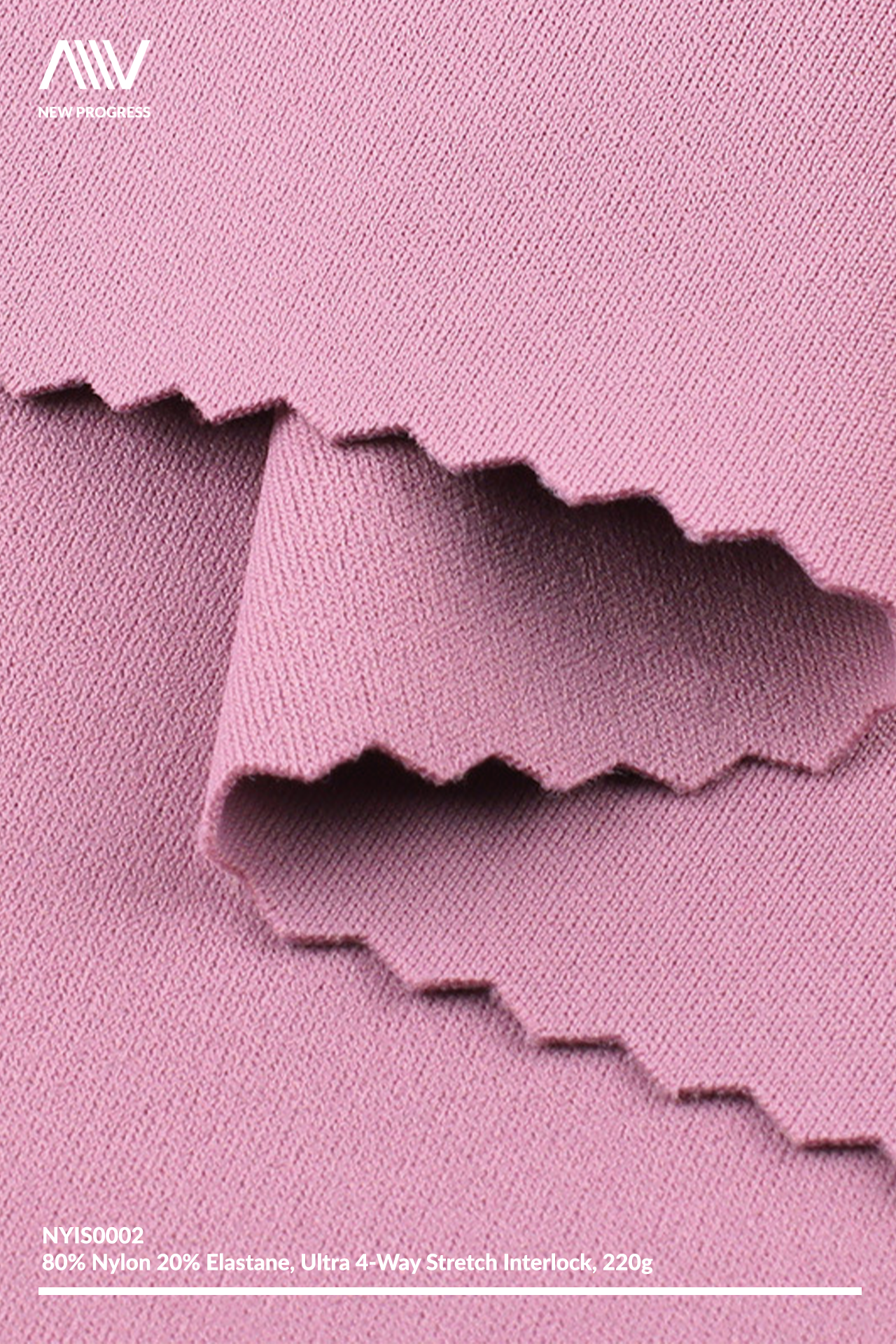 NYIS0002 - ULTRA SOFT 4-WAY STRETCH MID WEIGHT NYLON INTERLOCK - 220G