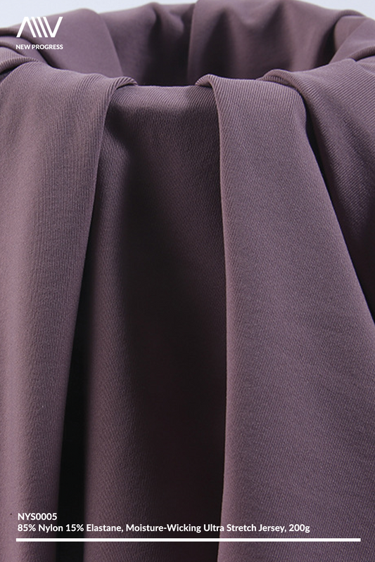 NYS0005 - ULTRA SOFT MOISTURE-WICKING STRETCH JERSEY - 200G