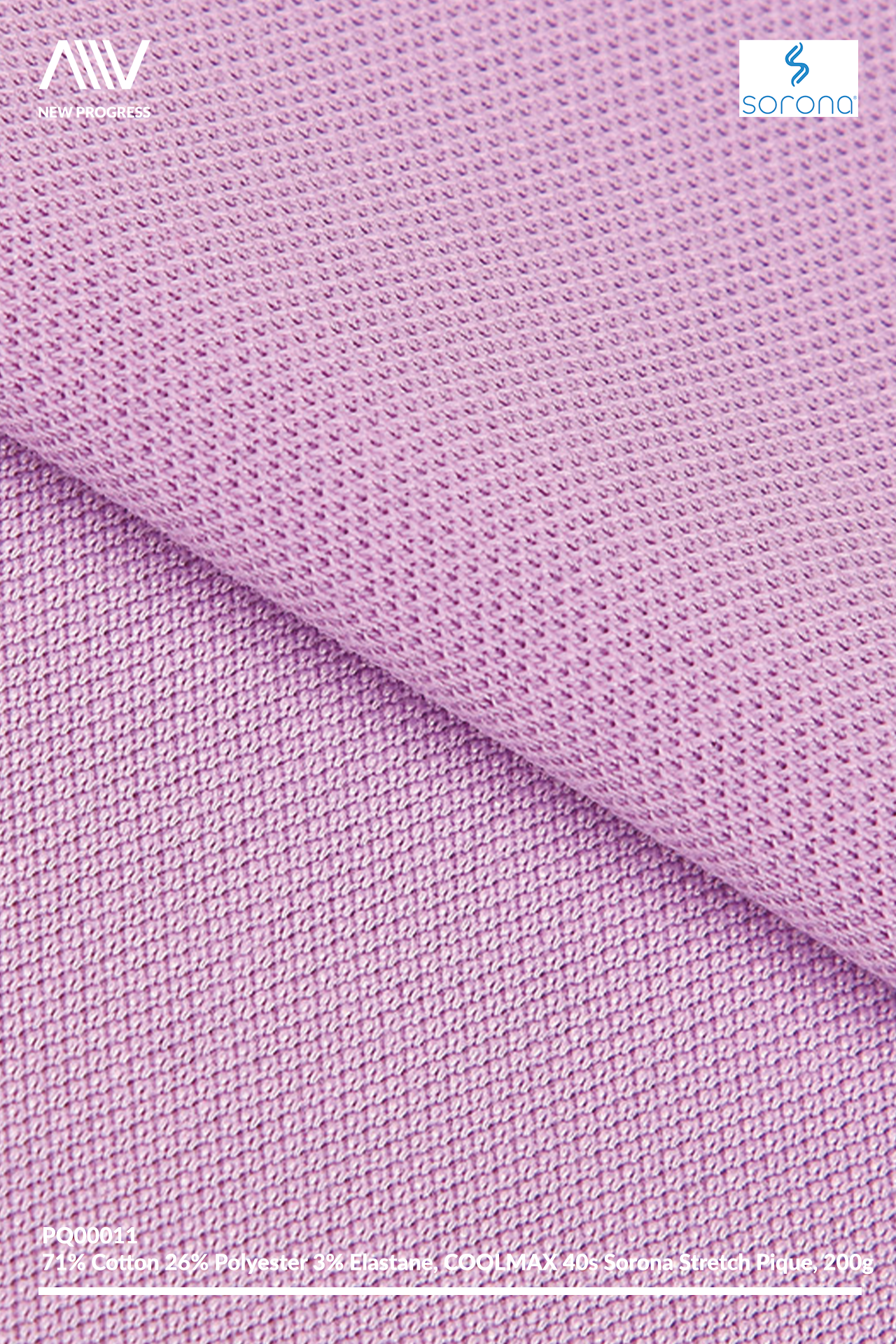 PQ00011 - QUICK-DRY COOLMAX 40S STRETCH COTTON PIQUE - 200G