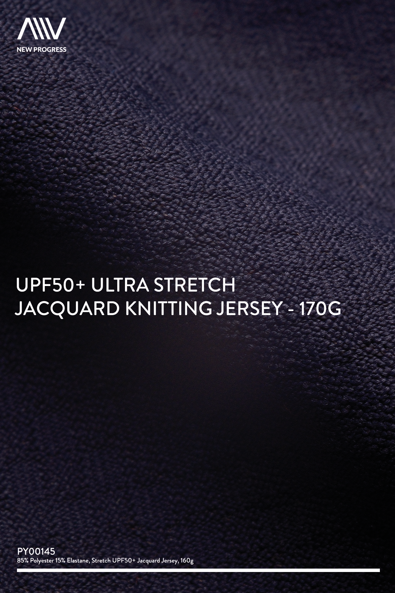 PY00145 - UPF50+ ULTRA STRETCH JACQUARD KNITTING JERSEY - 170G