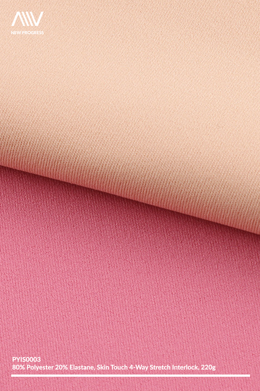 PYIS0003 - ULTRA SOFT SKIN TOUCH 4-WAY STRETCH INTERLOCK - 220G