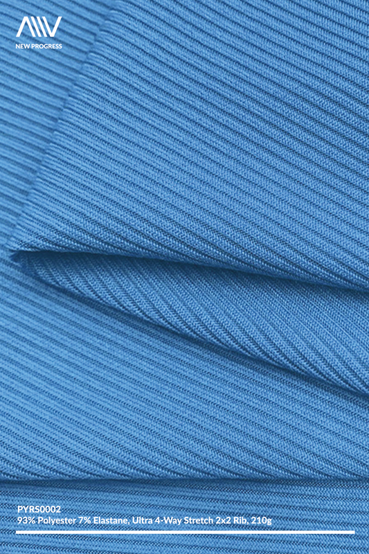 PYRS0002 - ULTRA 4 WAY STRETCH LIGHTWEIGHT 2x2 RIB - 210G