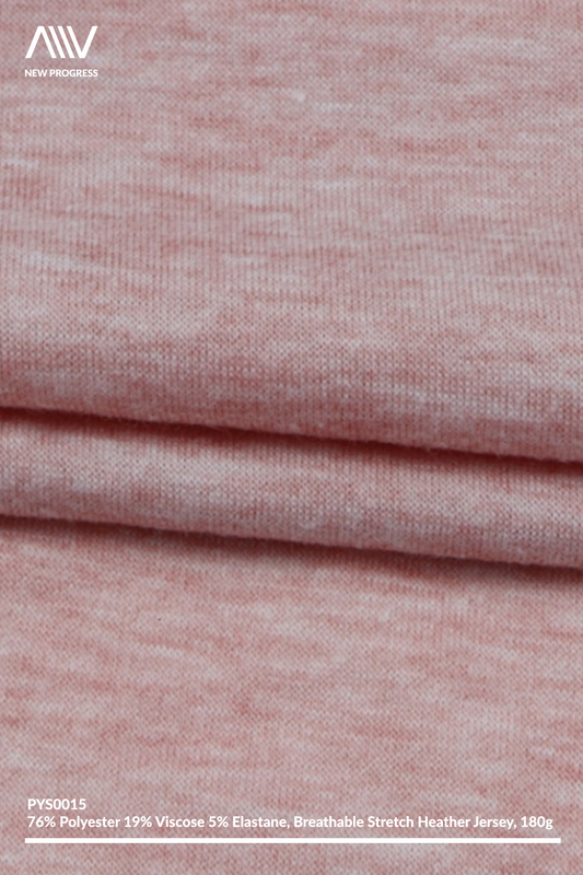 PYS0015 - ULTRA SOFT LIGHTWEIGHT STRETCH HEATHER JERSEY - 180G