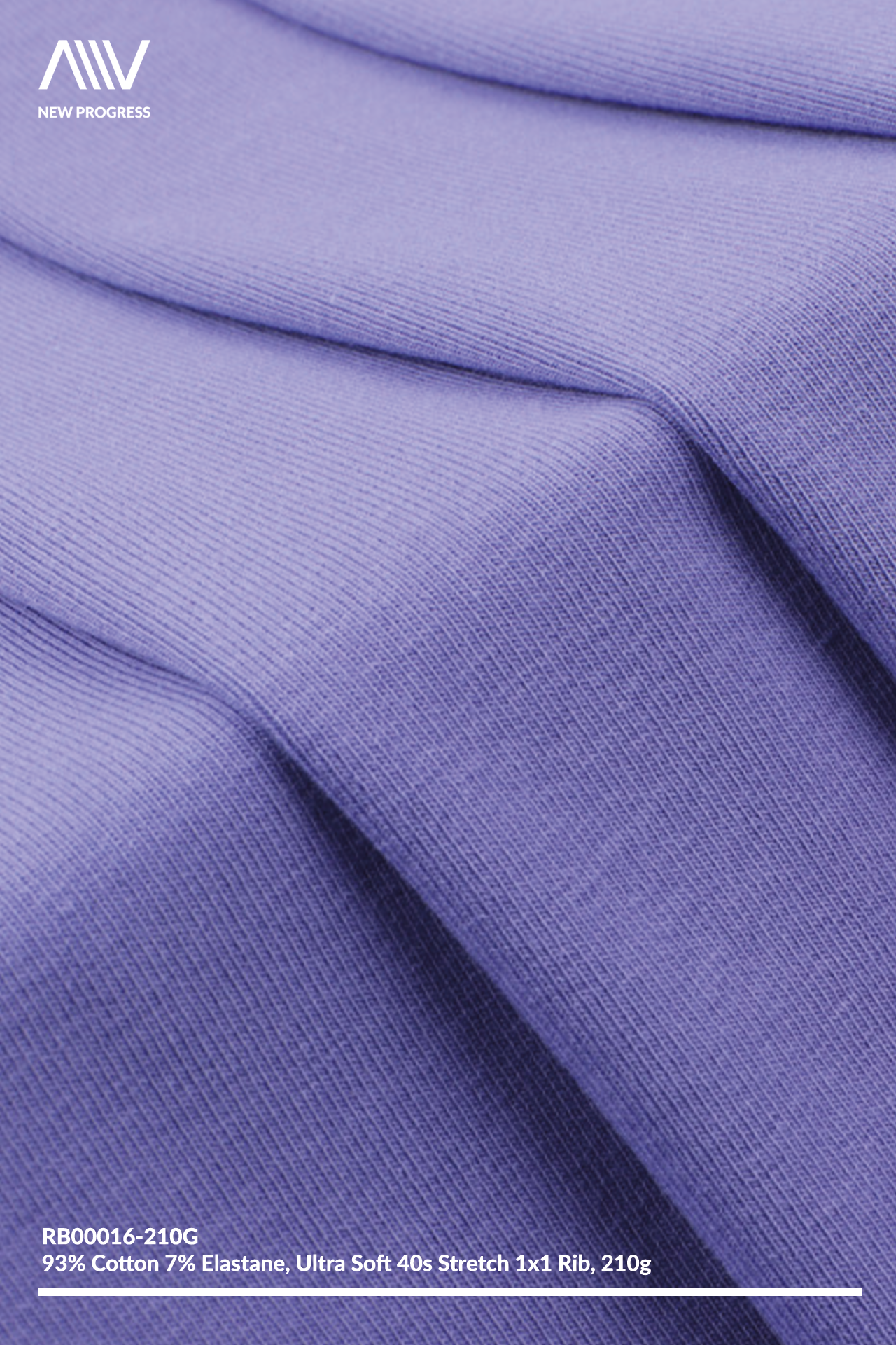 RB00016 - ULTRA SOFT 40S COTTON STRETCH 1x1 RIB - 210G
