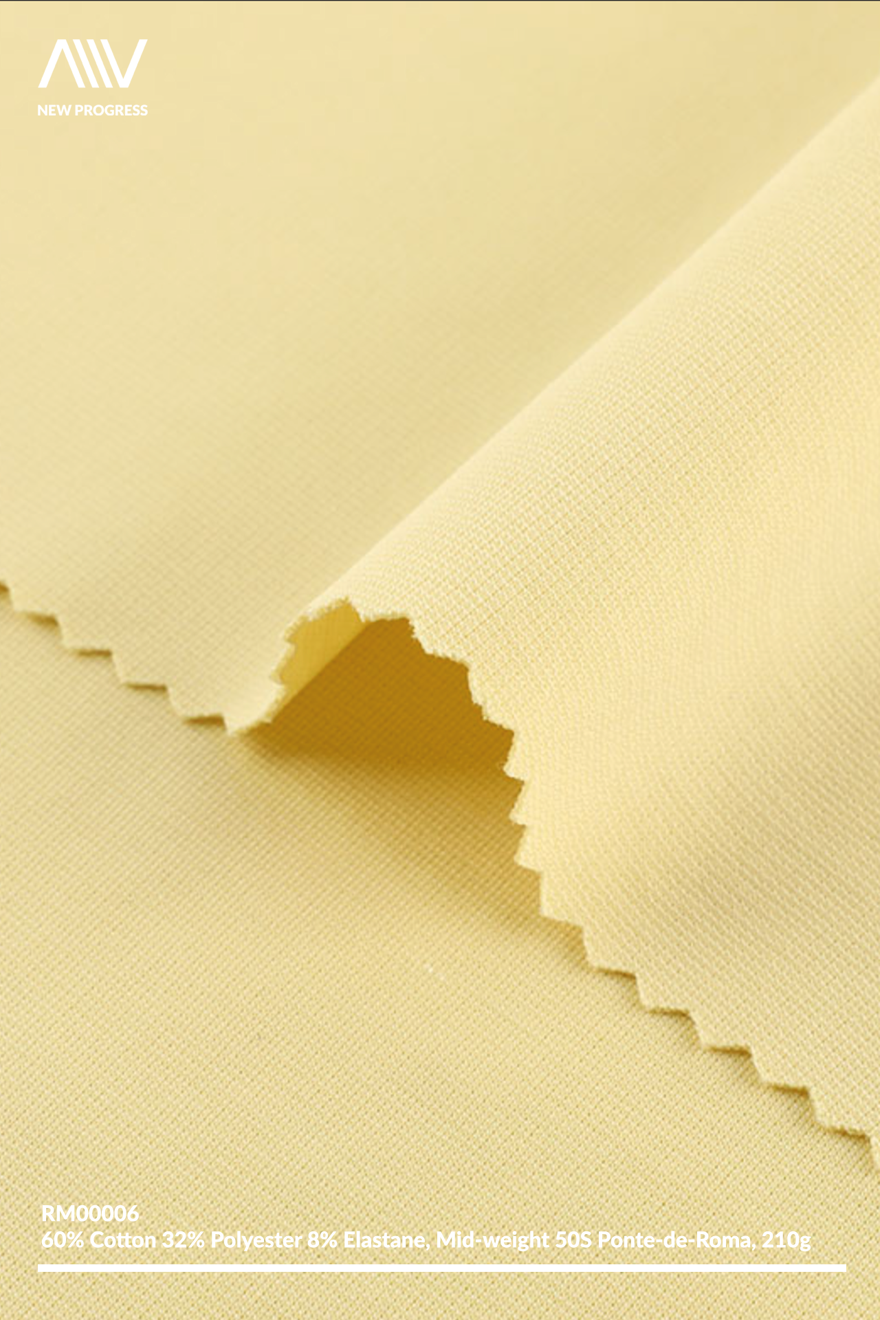 RM00006 - ULTRA SOFT MID-WEIGHT 50S COTTON BLEND STRETCH PONTE-DE-ROMA - 210G