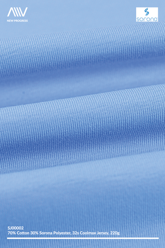 SJ00002 - QUICK DRY COOLMAX COTTON BLEND 32S JERSEY - 220G