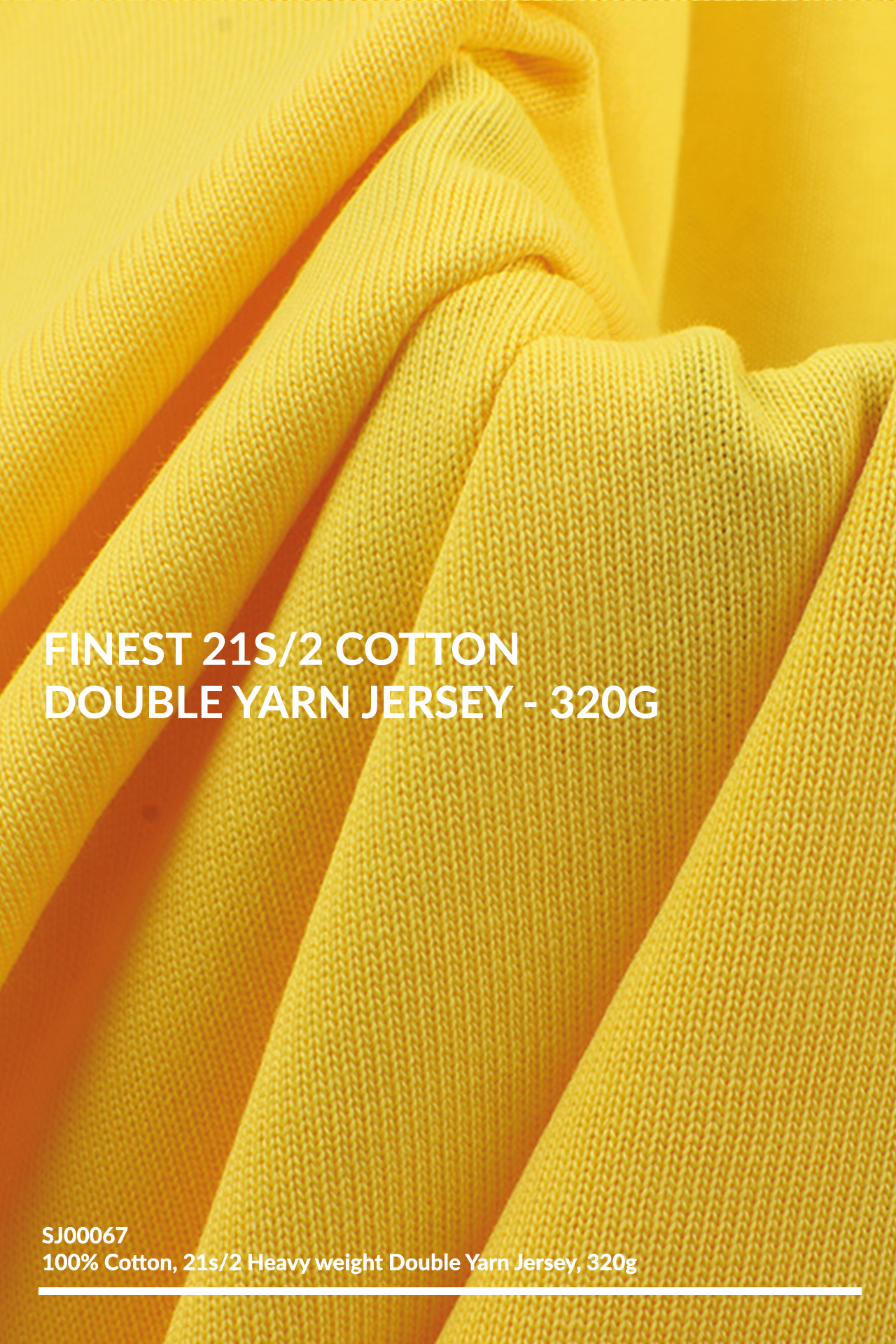 SJ00067 - FINEST 21S/2 COTTON DOUBLE YARN JERSEY - 320G