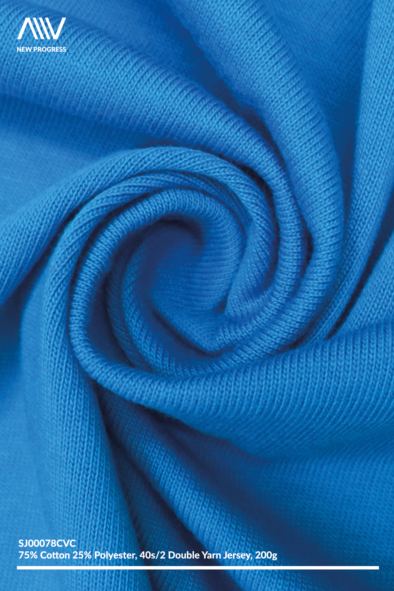 SJ00078CVC - QUICK-DRY COTTON BLEND 40S/2 DOUBLE YARN CVC JERSEY - 200G