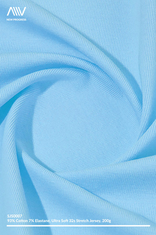 SJS0007 - ULTRA SOFT MID-WEIGHT 32S STRETCH COTTON JERSEY - 200G