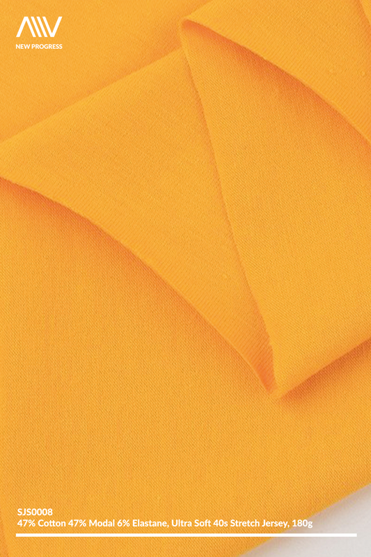 SJS0008 - ULTRA SOFT 40S COTTON MODAL STRETCH JERSEY - 180G