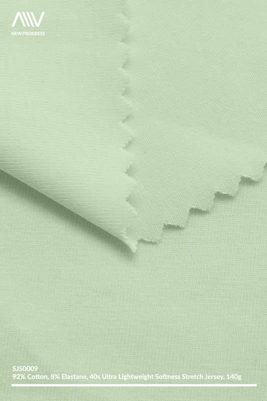 SJS0009 - ULTRA LIGHT-WEIGHT SOFTNESS 40S STRETCH COTTON JERSEY - 140G