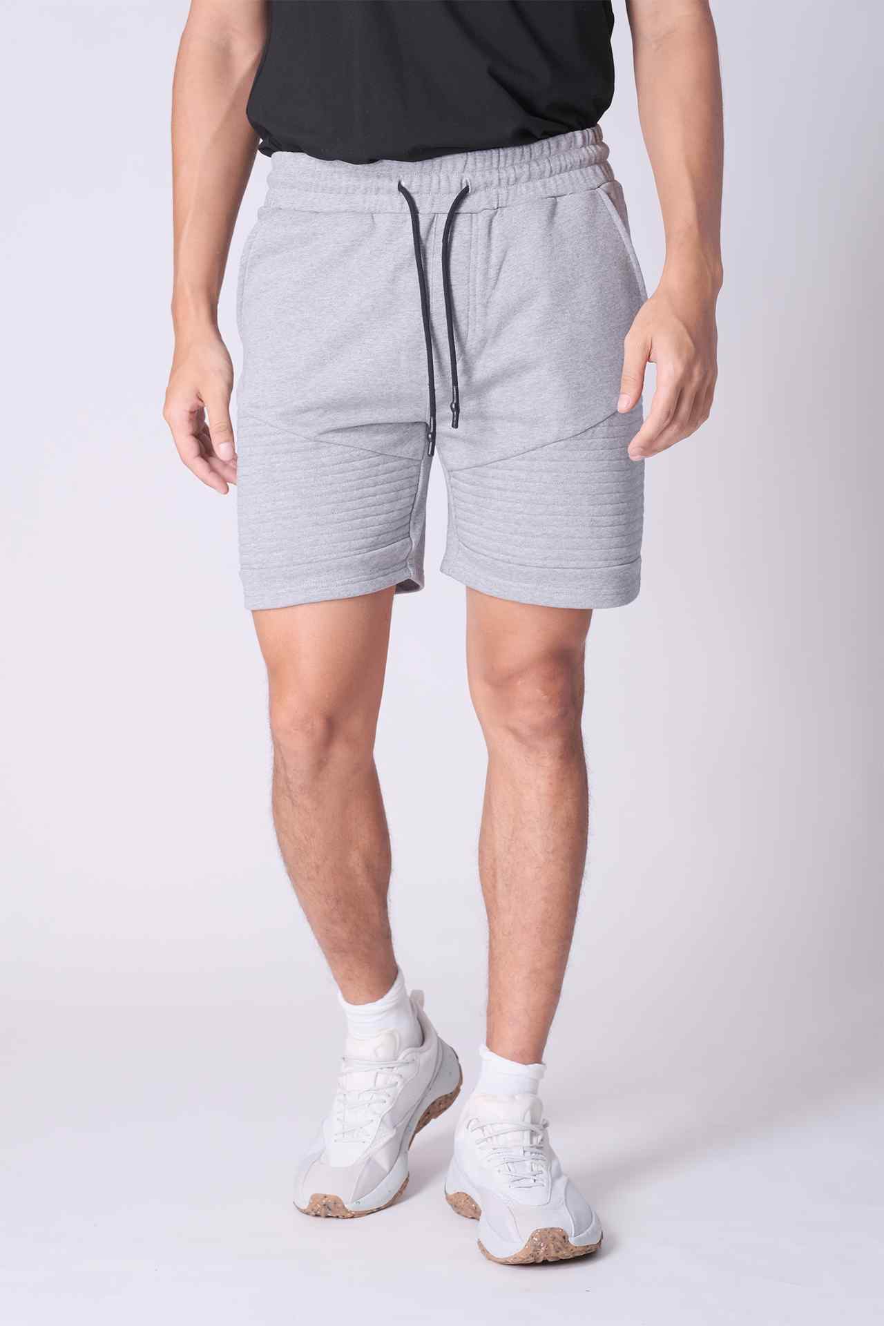 SPE0041 - Finest Cotton French Terry Sweat Short 7" - Heather Grey