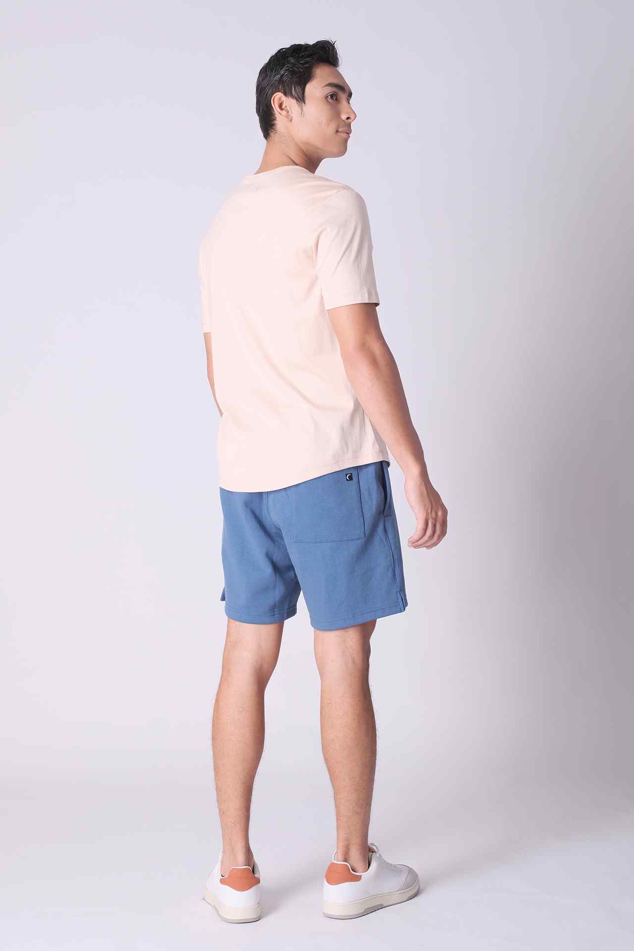 SPE0046 - Essential Mid-weight Stretch Interlock Short 7" - Blue