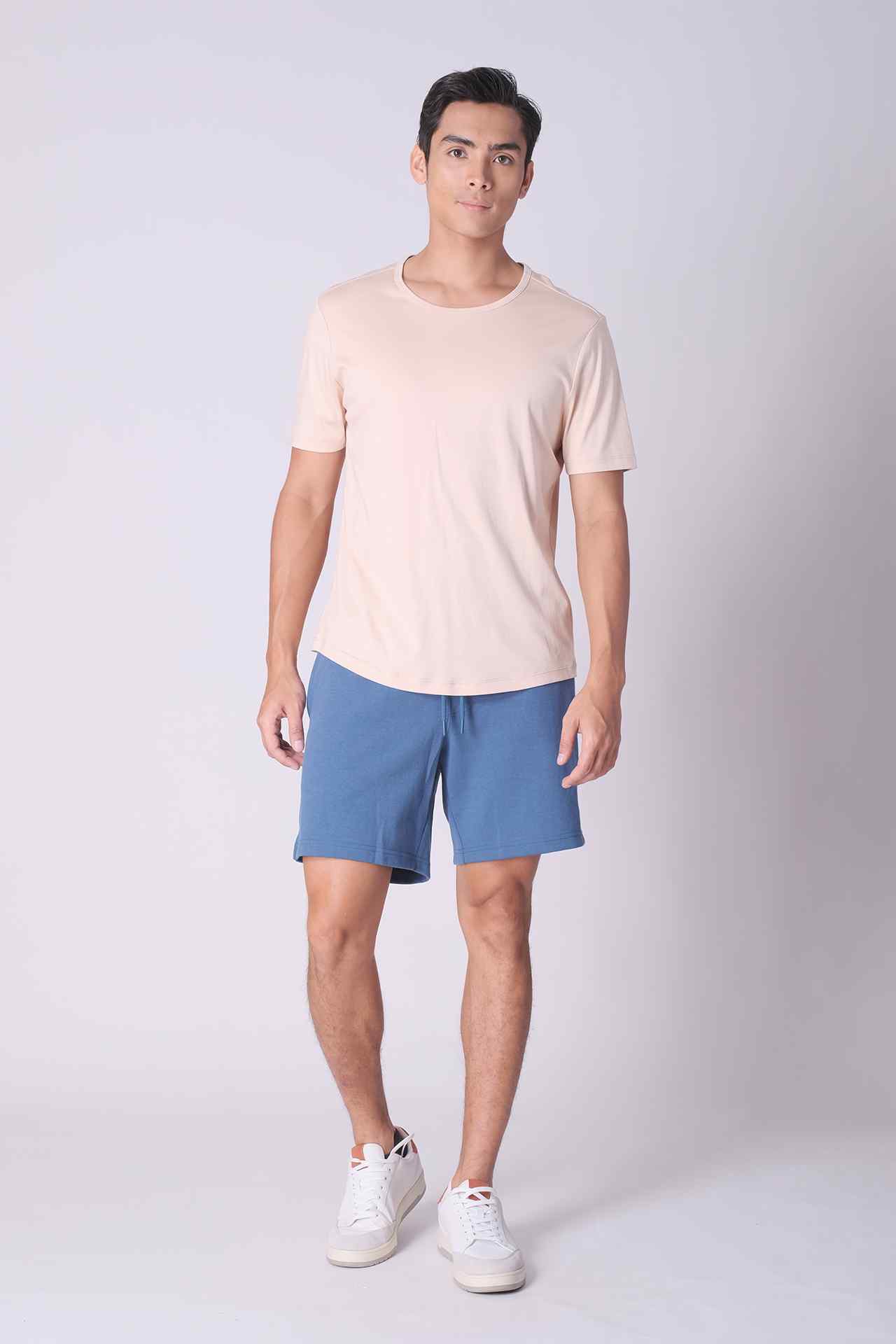 SPE0046 - Essential Mid-weight Stretch Interlock Short 7" - Blue