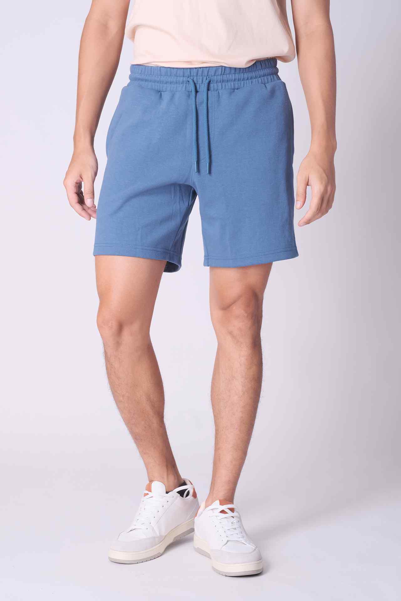 SPE0046 - Essential Mid-weight Stretch Interlock Short 7" - Blue