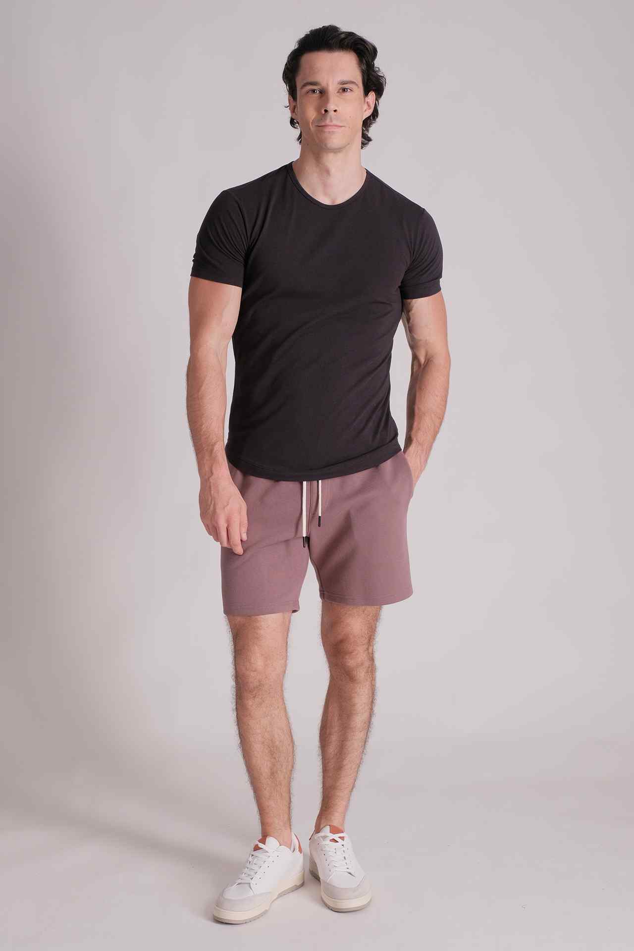SPE0046 - Essential Midweight Stretch Interlock Short 7" - Purple