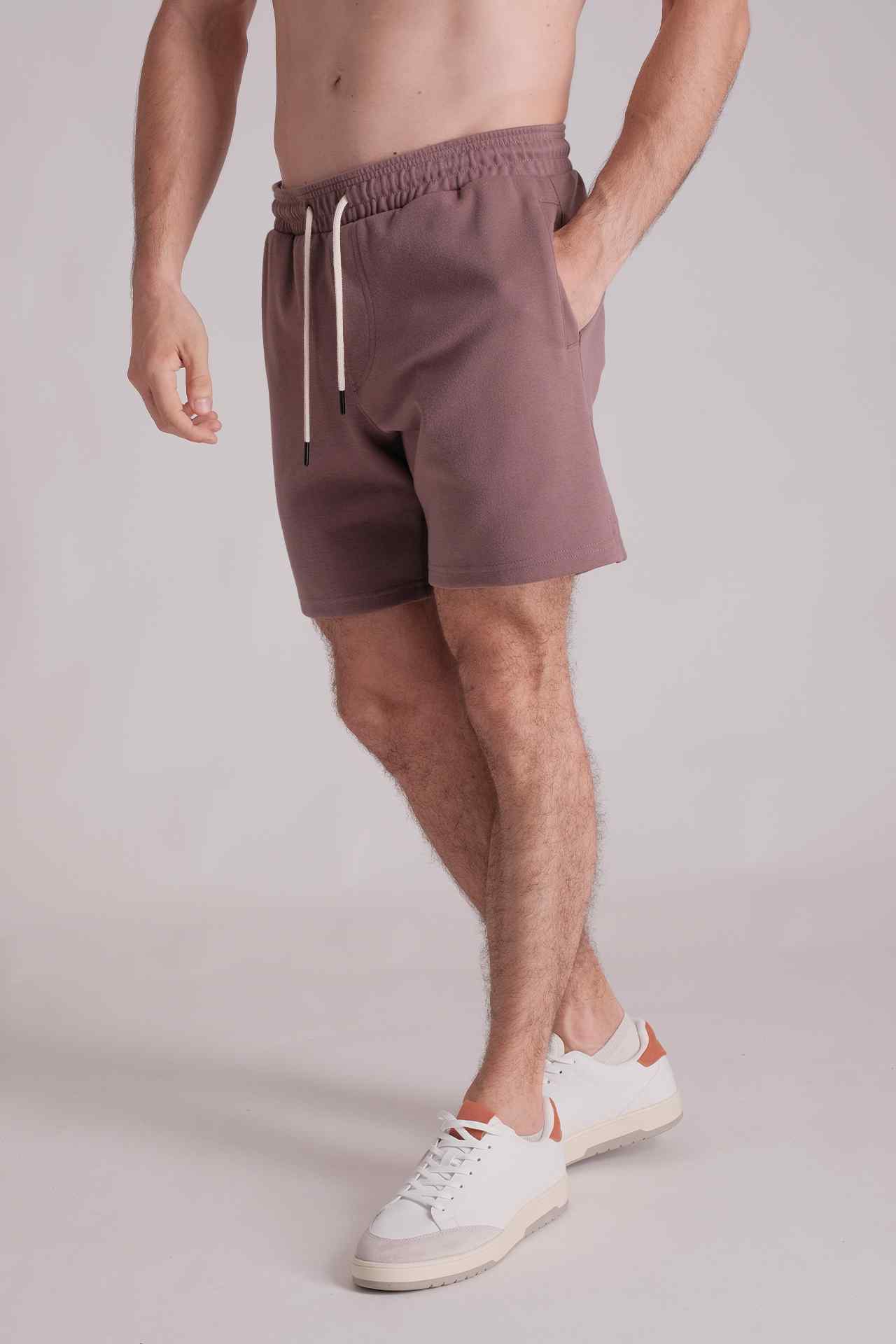 SPE0046 - Essential Midweight Stretch Interlock Short 7" - Purple