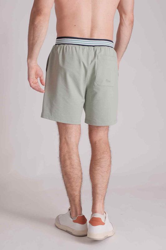 SPE0135 - Essential Flat-knit Waistband Sweat-Short 7.0" - Mint