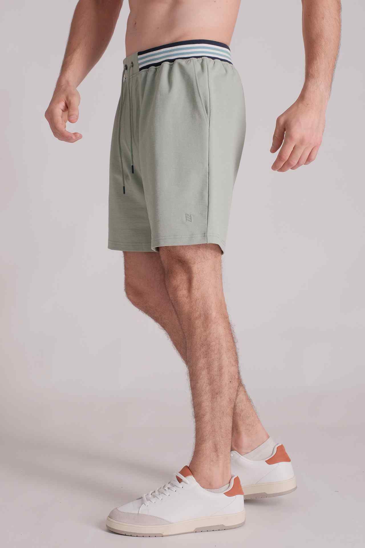 SPE0135 - Essential Flat-knit Waistband Sweat-Short 7.0" - Mint