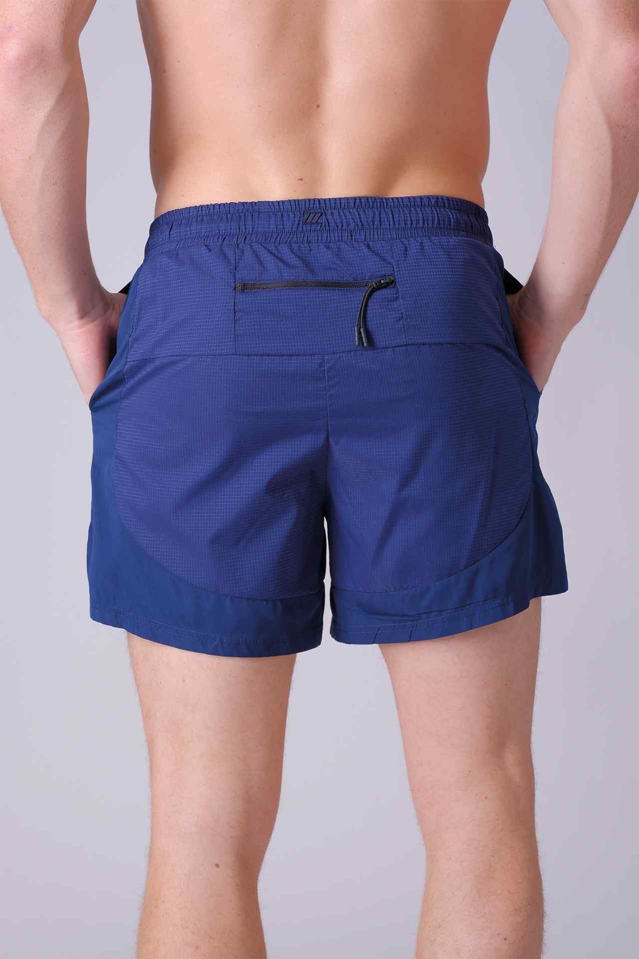 SPE0136 - Lightweight Stretch Ripstop Running Shorts 4.5" - Navy