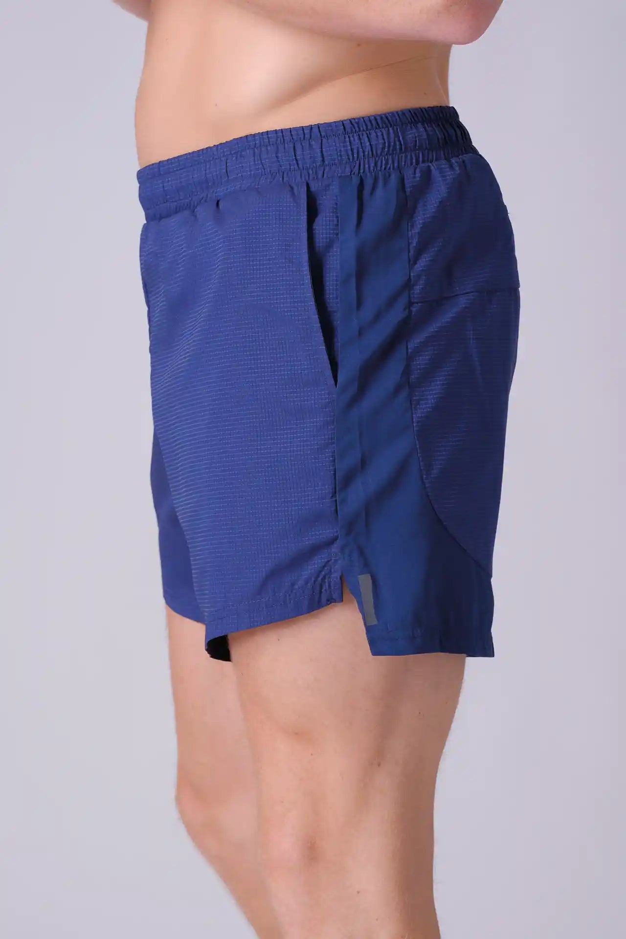 SPE0136 - Lightweight Stretch Ripstop Running Shorts 4.5" - Navy