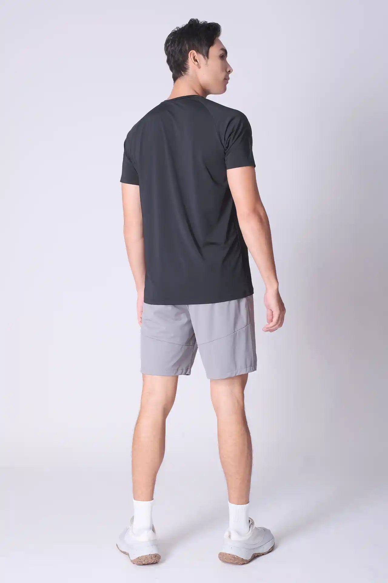 SPE0146 - Stretch Jacquard Knitting Workout Short 7.0" - Grey