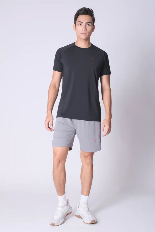 SPE0146 - Stretch Jacquard Knitting Workout Short 7.0" - Grey