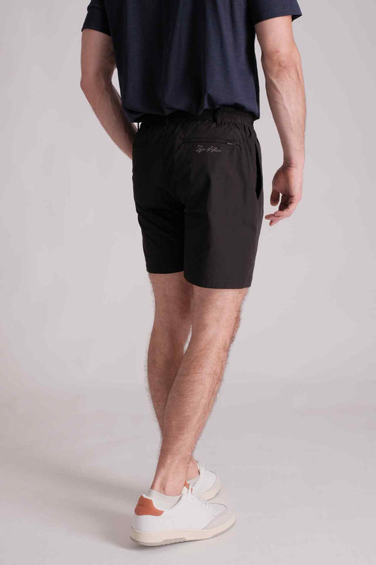 SPE0149 - Essential Water Resistant Classic Office Short 7" - Black