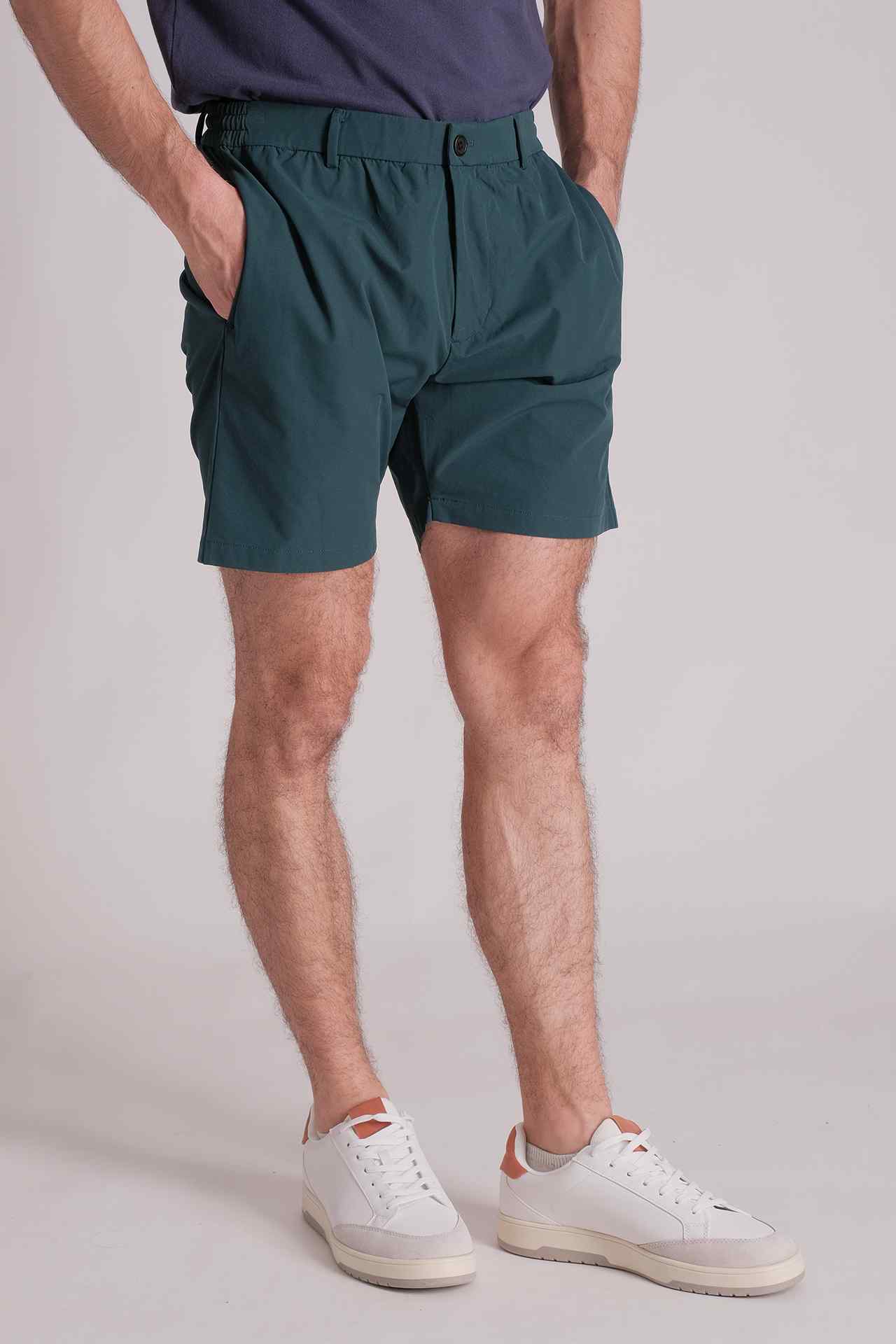 SPE0149 - Essential Water Resistant Classic Office Short 7" - Green