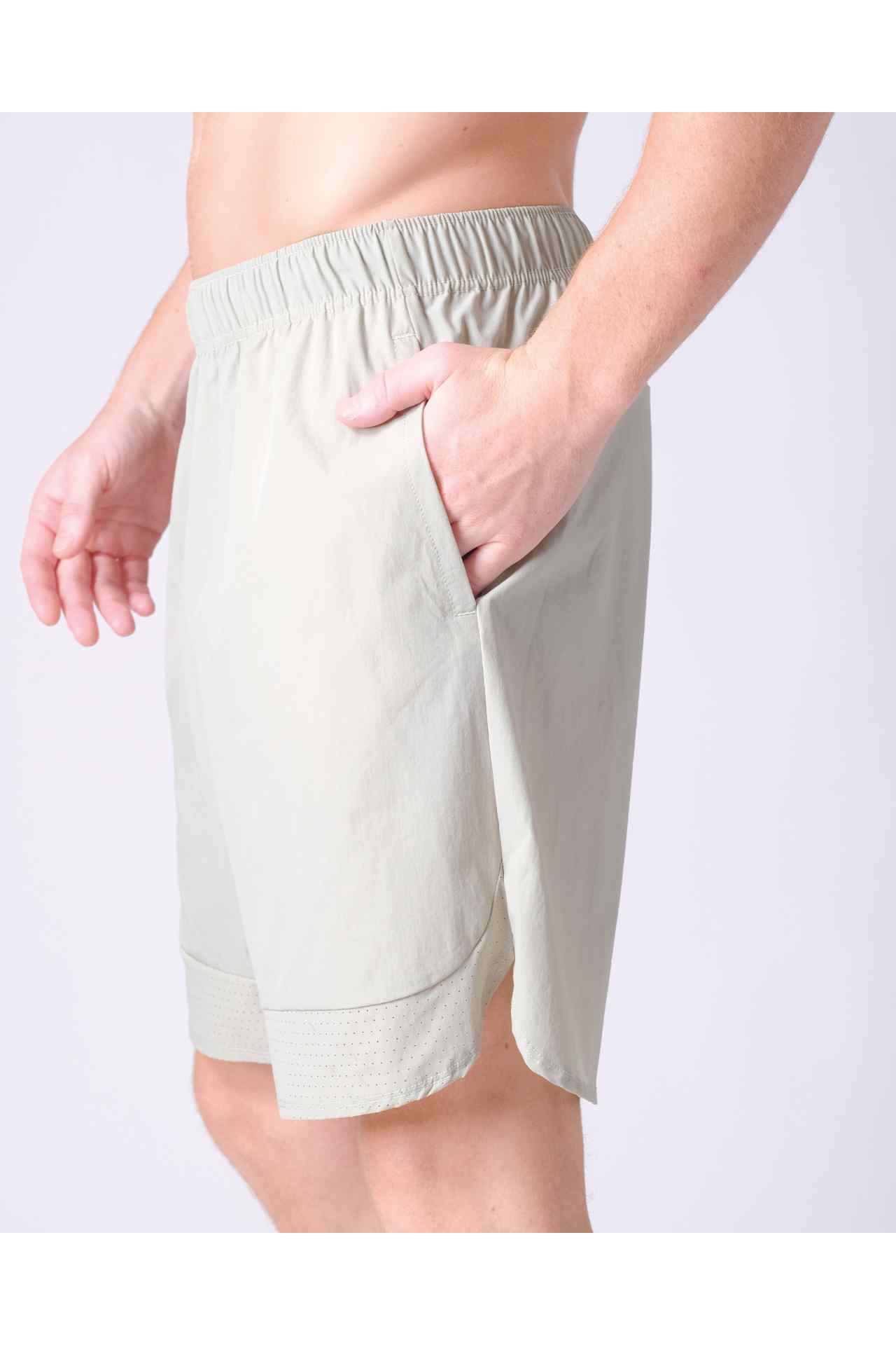 SPE0150 - Water Resistant Lightweight Stretch Nylon Flex Performance Shorts 7" - Mint