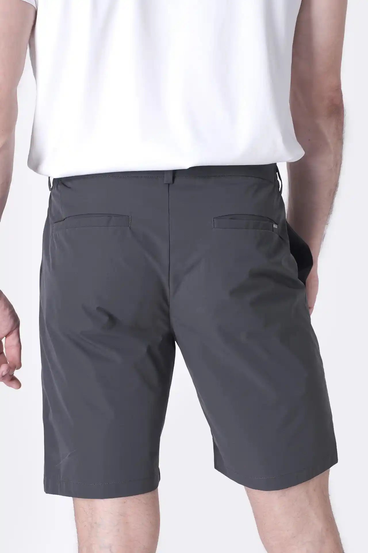SPE0153 - Water Resistant Stretch Woven Classic Fit Essentials Short 9" - Graphite