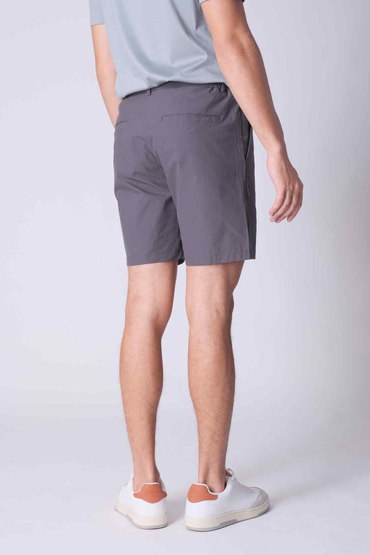 SPE0155 - Essential Water Resistant Classic Office Short 7" - Dark Grey