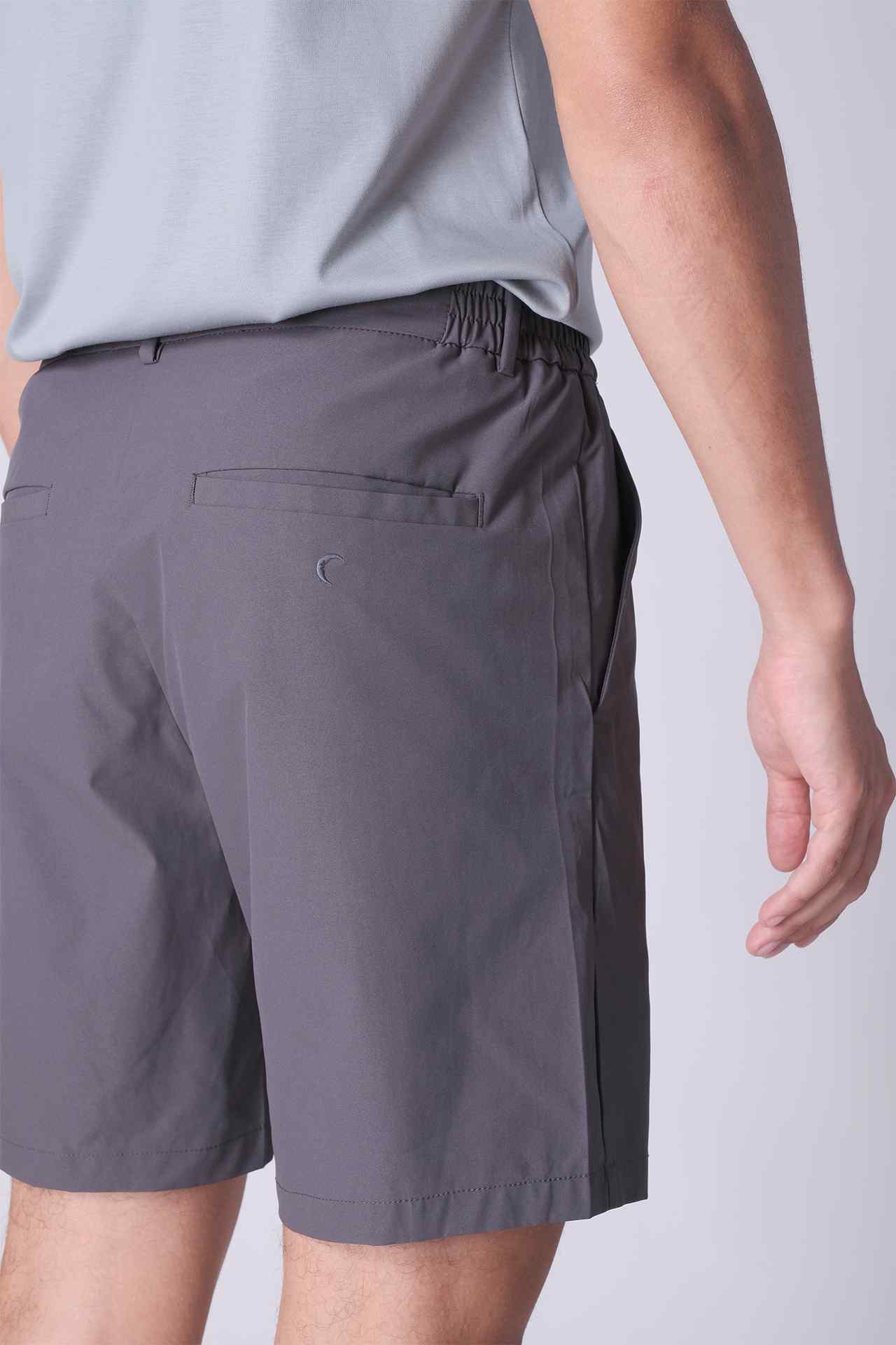 SPE0155 - Essential Water Resistant Classic Office Short 7" - Dark Grey