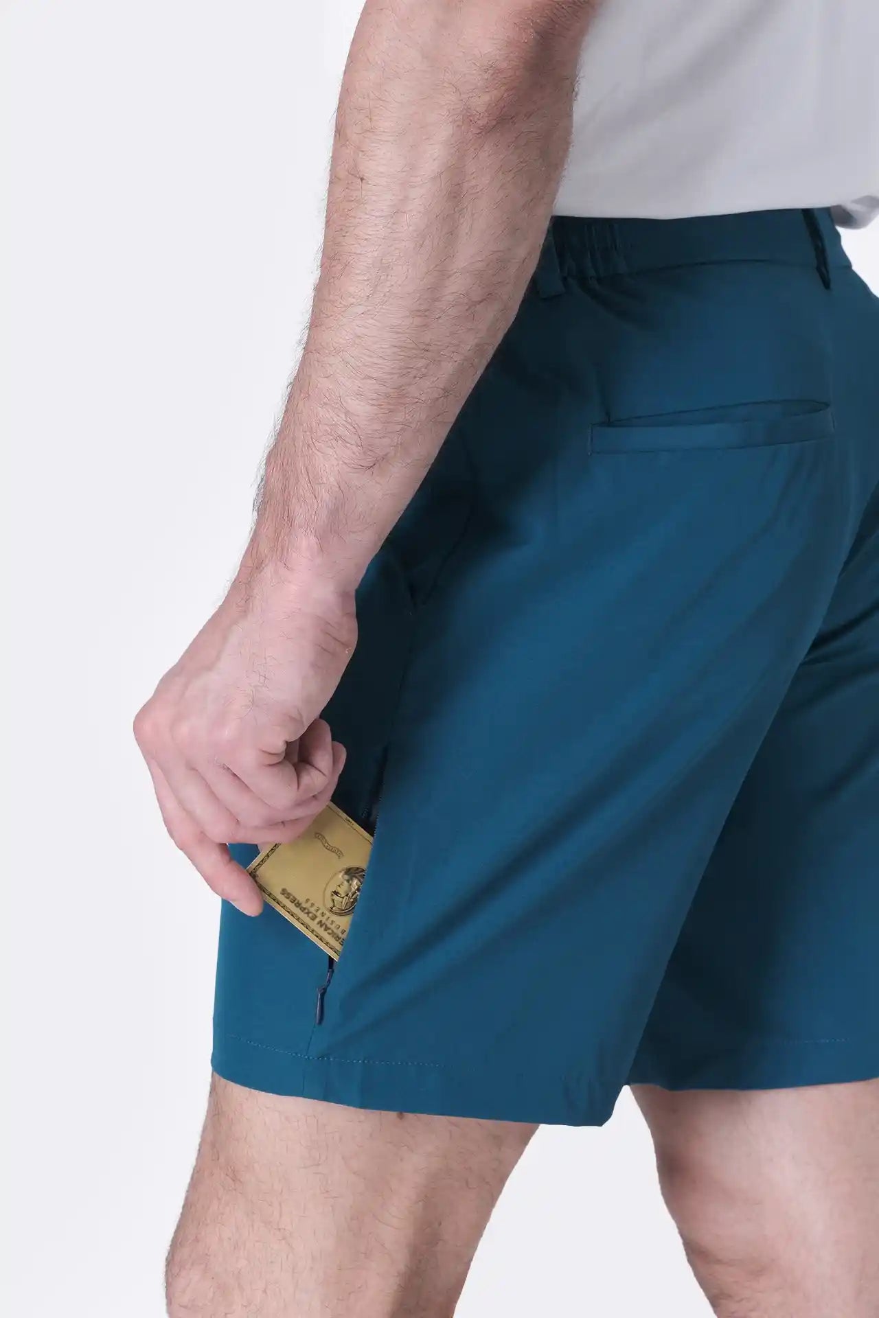 SPE0155 - Ultra Lightweight Stretch Woven Shorts 7" - Teal