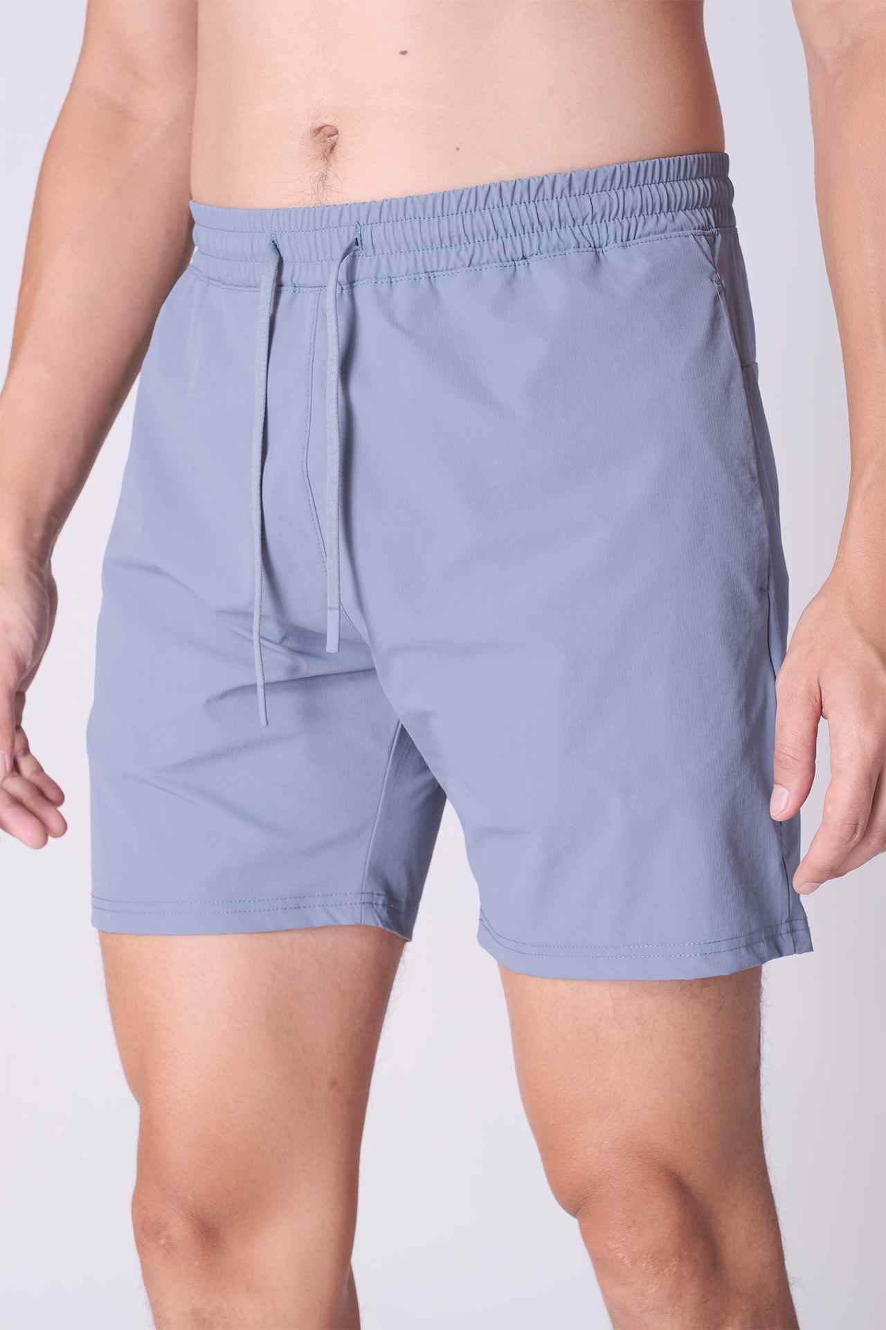 SPE0156 - Water Resistant RipStop Water Shorts 6" - Ash Blue